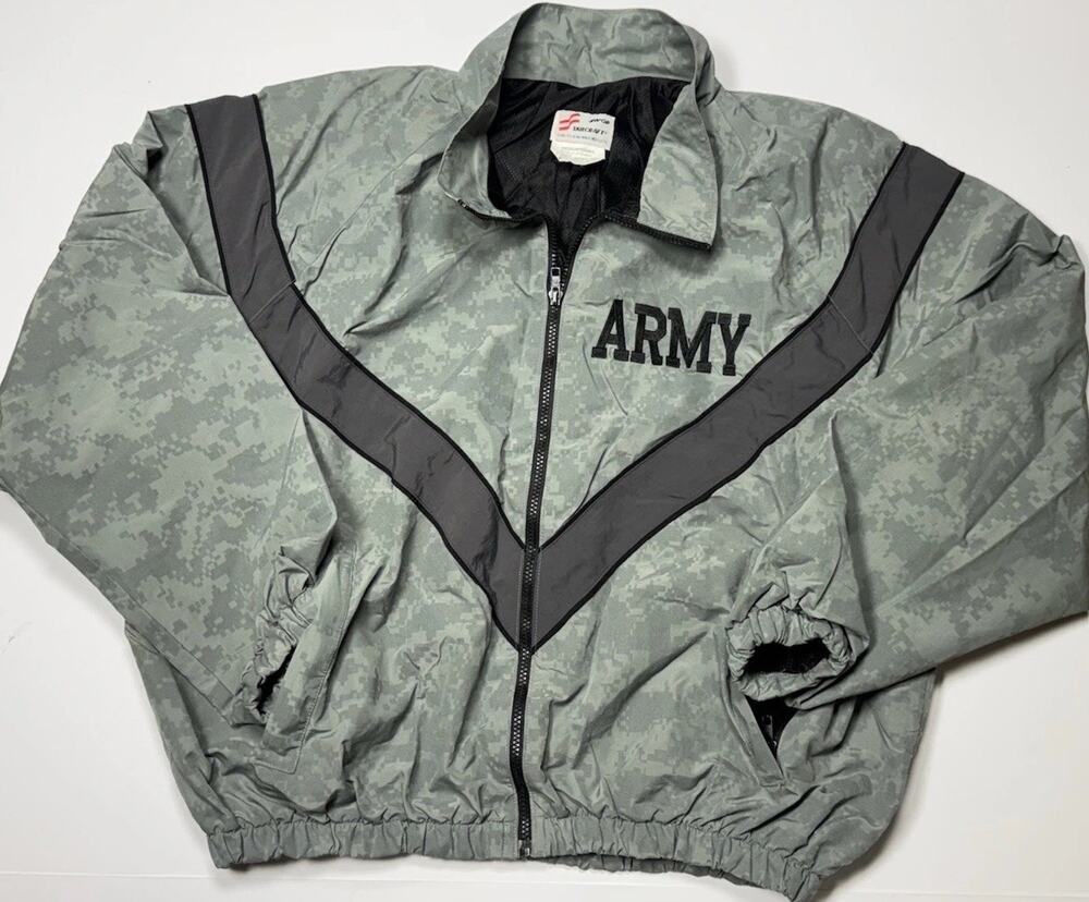 Skilcraft U.S. Army PFU Jacket Gray Digital Camo "ARMY" Med/Short